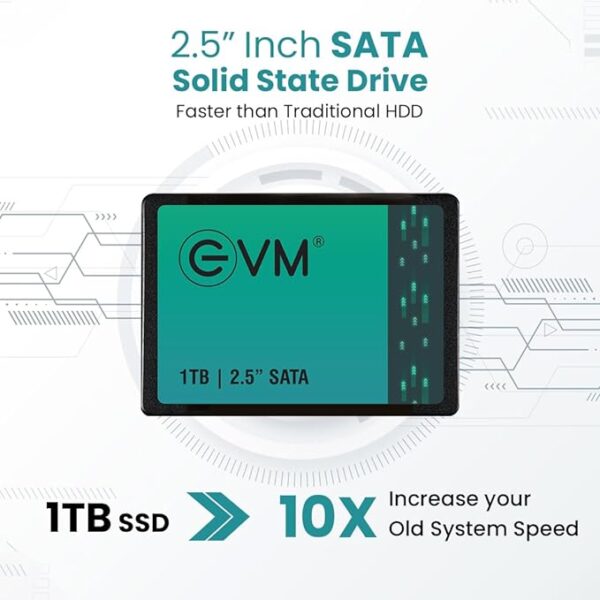 EVM 1TB 2.5-Inch SATA Internal SSD - 550MB/s Read & 500MB/s Write - 5-Year Warranty (EVM25/1TB) - Image 3