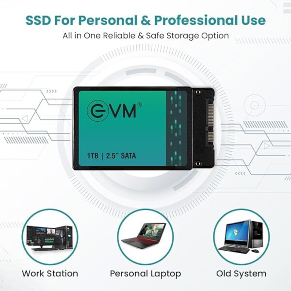 EVM 1TB 2.5-Inch SATA Internal SSD - 550MB/s Read & 500MB/s Write - 5-Year Warranty (EVM25/1TB) - Image 4
