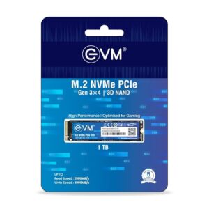 EVM 1TB Gen 3 NVMe (2280) Internal SSD - 2500MB/s Read - PCIe Gen 3x4-5-Year Warranty (EVMNV/1TB)
